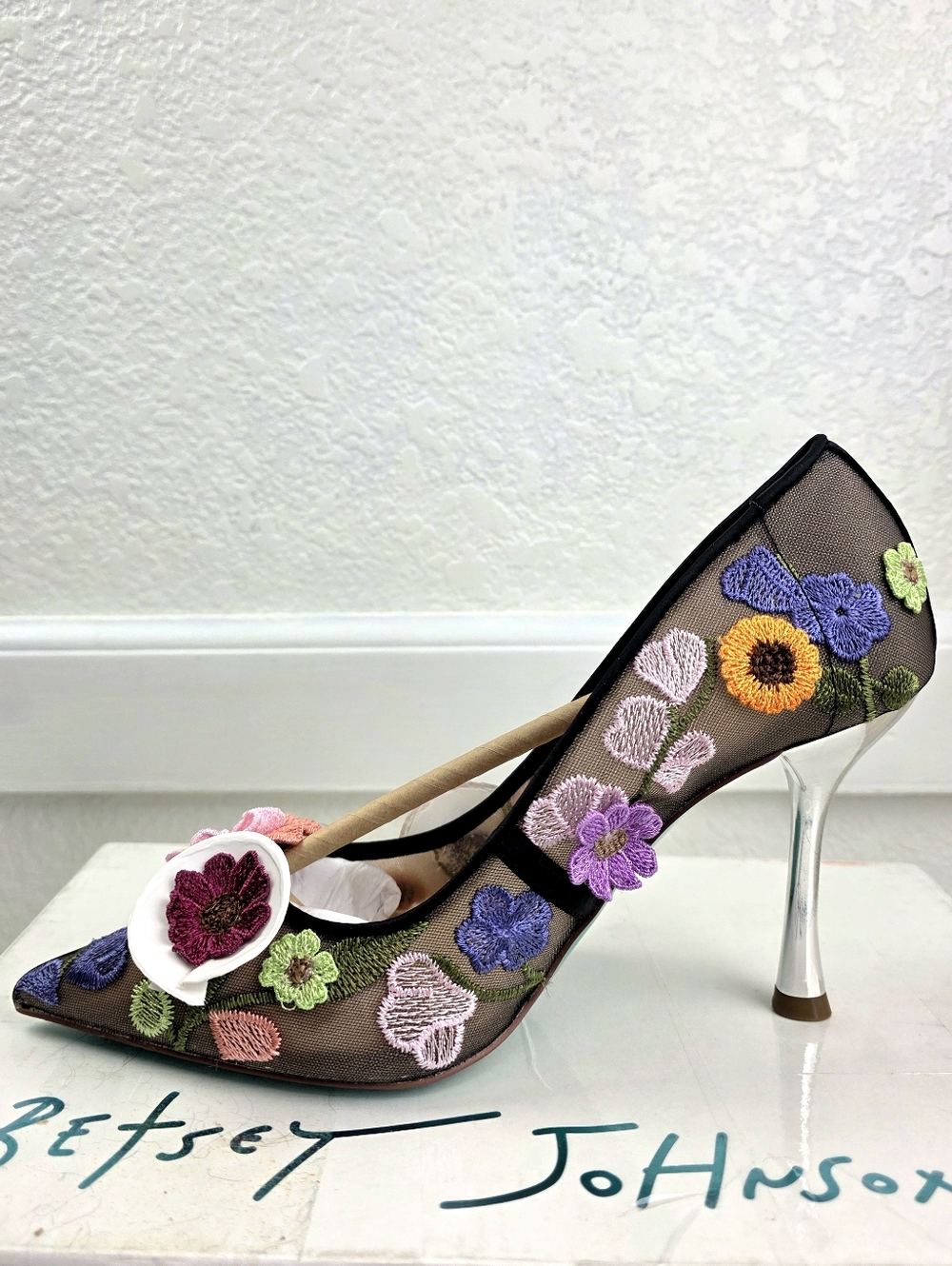 Betsey Johnson SB-Aimey 3-D Floral Pumps - Picture 5 of 11